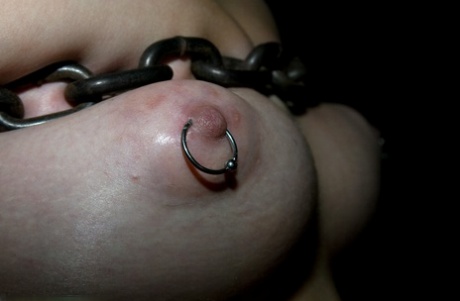 Bondage action lover Charlotte Vale gets toyed with a sack on her head